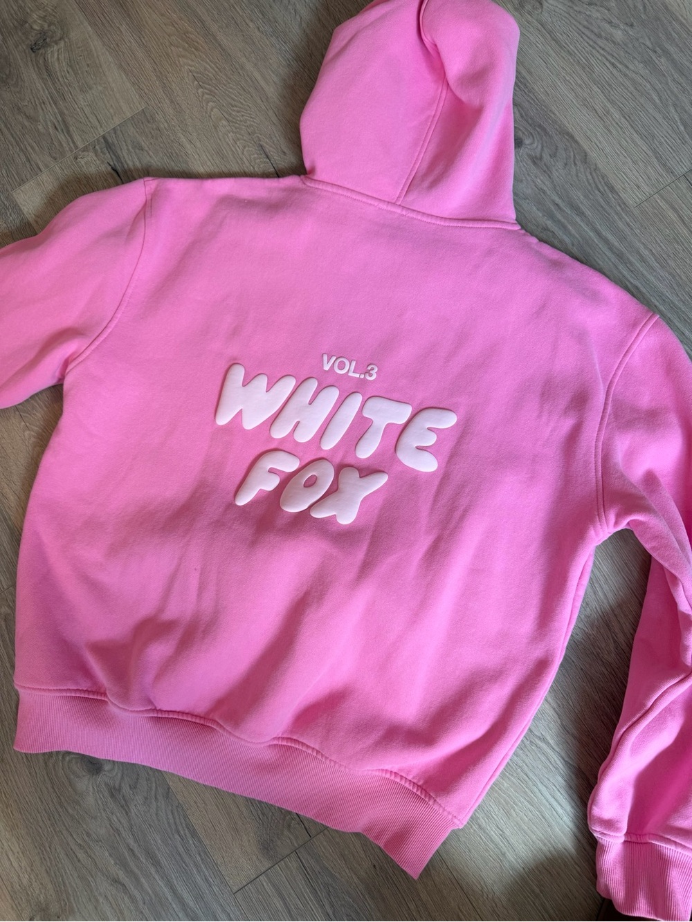 White Fox Pink Hoodie (M/L) - Picture 3 of 5
